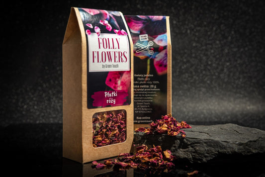 Płatki róży suszone kwiaty jadalne 20g