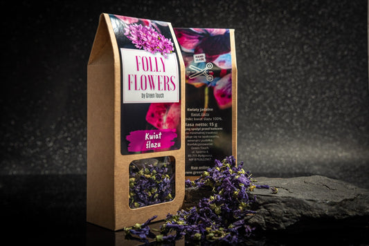 Ślaz dziki malwa suszony kwiaty jadalne 15g