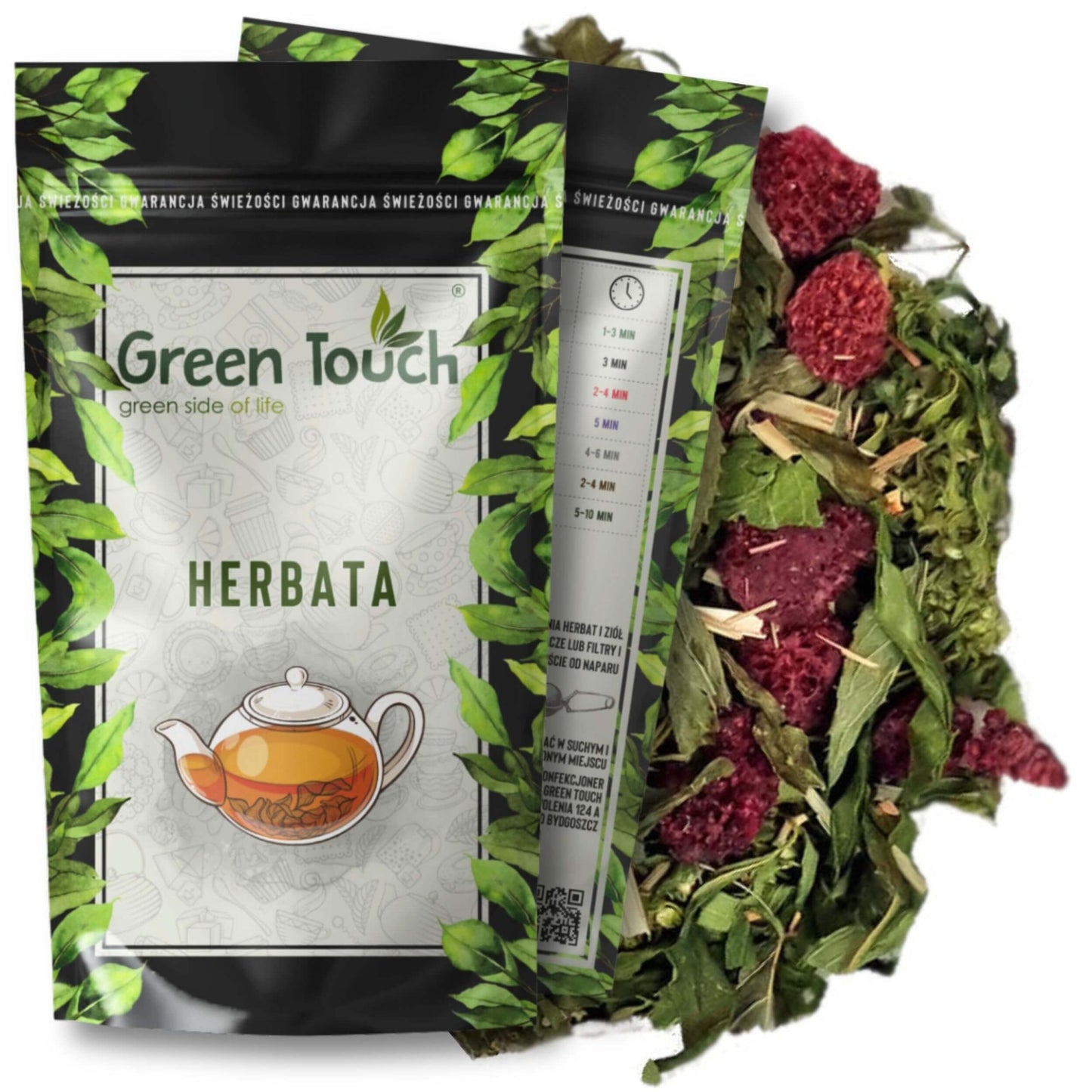 Herbata konopna konopia z maliną, mięta, trawa cytrynowa 30 g