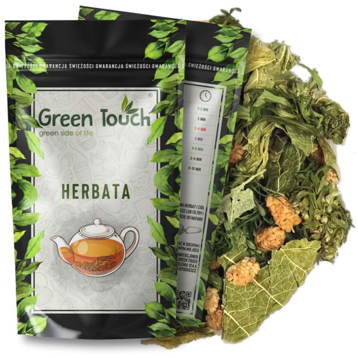 Herbata konopna morwa biała liść owoce konopie kwiaty 30 g