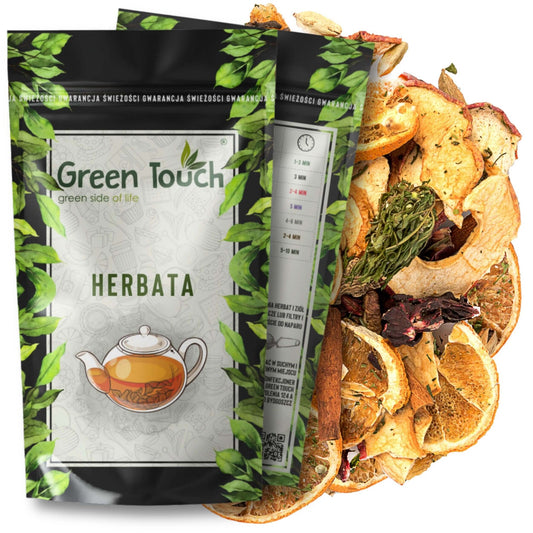 Herbata konopna zimowa pomarańcza jabłko cynamon imbir goździk kardamon 50 g